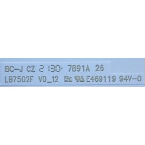 KIT DE LEDS PARA TV SONY (28 PZ) / NUMERO DE PARTE LB7502F V0_12 / 7502F00002 / PANEL YDBO65DBU02 / MODELO XR-75X95J / XR75X95J